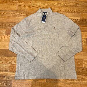 Polo Ralph Lauren Men's Classic Estate Rib Quarter Zip Pullover Sweater NWT